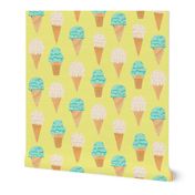 Ditsy | Tropical Ice cream Cones 