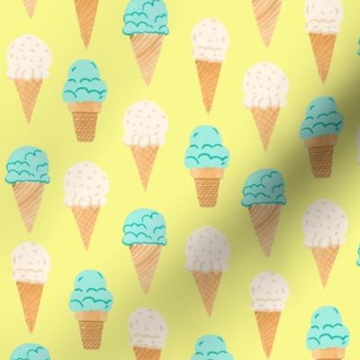 Ditsy | Tropical Ice cream Cones 