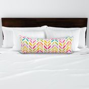 Party herringbone colorful zigzag with light background - chevron - watercolor - home decor - bedding - wallpaper - curtains - minimalist - simple - vintage.