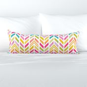 Party herringbone colorful zigzag with light background - chevron - watercolor - home decor - bedding - wallpaper - curtains - minimalist - simple - vintage.