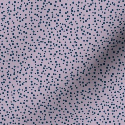 Classic dots | scattered dots | polka dots – dark blue with violet purble background – Small (S) Scale – fits the Ice Cream Neighborhood Collection, indulgent, sweet, playful, nostalgic, quilting, summer