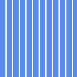 Small - Thick Thin Stripe - Bold blue and white - blue stripe - Classic french stripes scandi stripes upholstery stripe pinstripe pin stripe beach stripe pool stripe