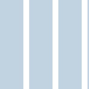 Large - Thick Thin Stripe - Soft dusty blue and white - blue stripe - Classic french stripes scandi stripes upholstery stripe pinstripe pin stripe beach stripe pool stripe