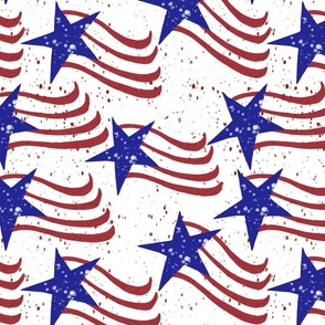 Patriotic Stars And Stripes
