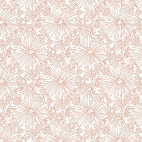 Delicate and fresh Daisies: Elegant & minimalist flowers, peach, medium