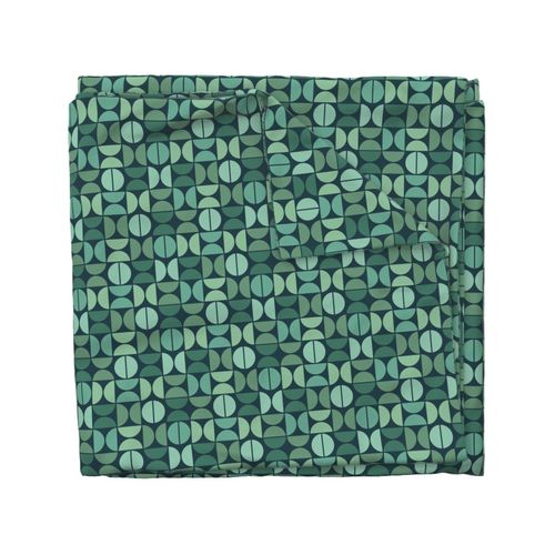 M MID MOD 0073 F geometric green abstract mid mod modern circle