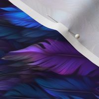 blue purple feathers