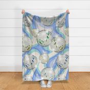 Groovy Party disco ball blue - L