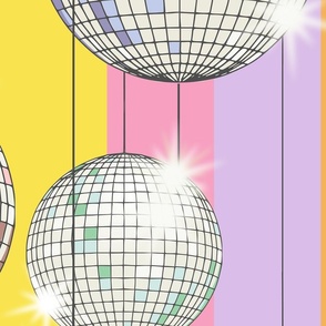 Straight Party disco ball muliticolor - L