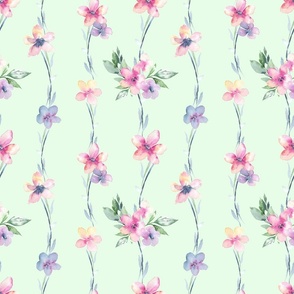 Fabric with a delicate floral patter