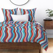 Bright Colorful Waves Pattern