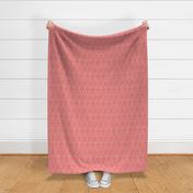 Smaller Scale // Abstract Organic Botanical Shapes - Amaranth Red on Pale Pink
