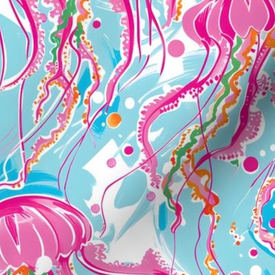 Jelly Jubilee -  Pink/Blue  Wallpaper