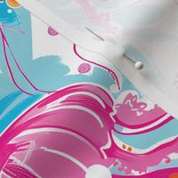 Jelly Jubilee -  Pink/Blue  Wallpaper