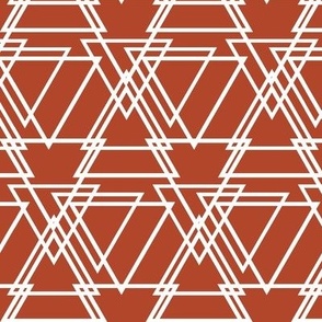 Red and White Geometric Triangles