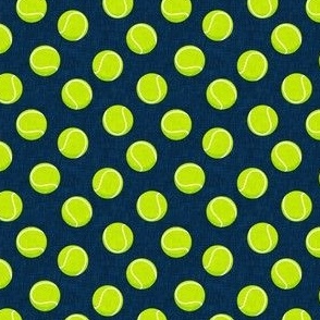 (extra small scale) tennis ball on blue C24