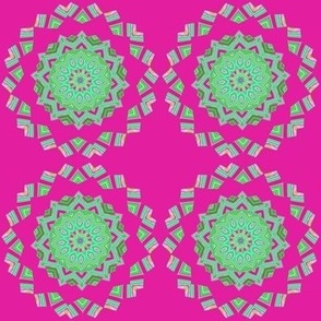 pink lime - geometric 