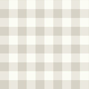 gingham - light brown and ivory 