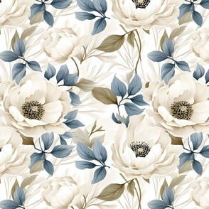 Ivory Magnolias - large 