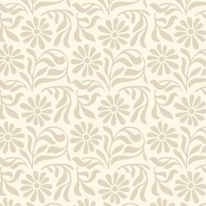 ( small) Dancing floral_ vines_ neutral_ modern
