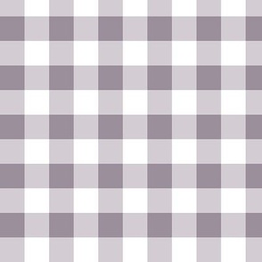 3/4" Gingham Check Blender - Lilac Purple and White - Small Scale - Classic Geometric Design for Easter, Spring, and Farmhouse Styles