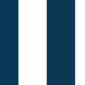 6 inch vertical stripe navy blue and white