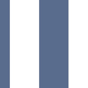 6 inch vertical stripe blue and white