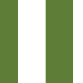 6 inch vertical stripe green and white
