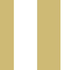 6 inch vertical stripe honey yellow and white