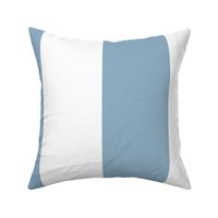 6 inch vertical stripe light blue and white