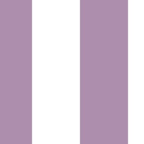 6 inch vertical stripe violet purple and white