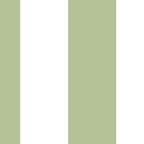 6 inch vertical stripe light green and white