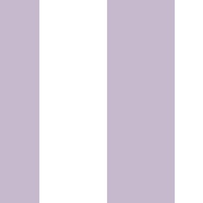 6 inch vertical stripe lavender purple and white