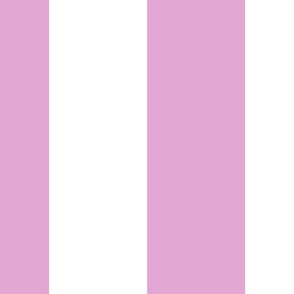 6 inch vertical stripe pink purple and white