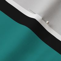 6 inch black and teal vertical stripes