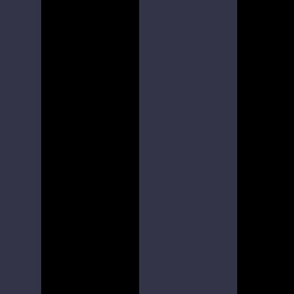 6 inch black and dark plum purple vertical stripes