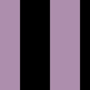 6 inch black and purple violet vertical stripes