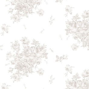 Lake Emily Summer Roses wallpaper belgian linen