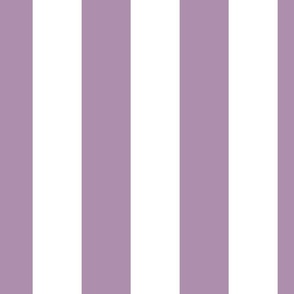 3 inch white and violet purple vertical stripes