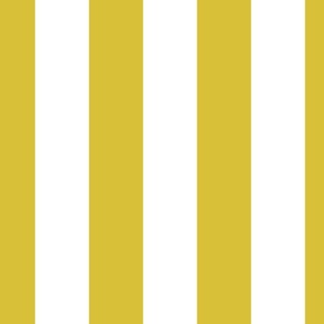 3 inch white and yellow vertical stripes