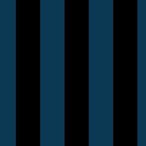 3 inch black and navy blue vertical stripes