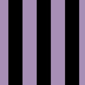3 inch vertical stripe black and violet purple