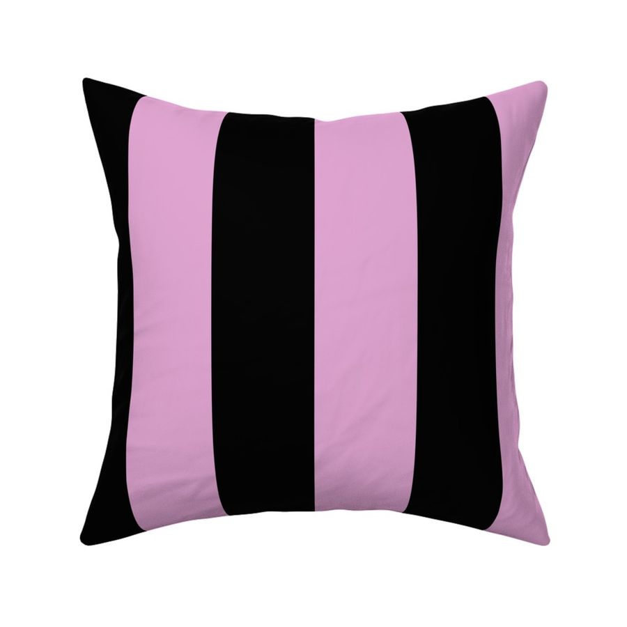 3 inch vertical stripe black and pink