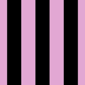 3 inch vertical stripe black and pink