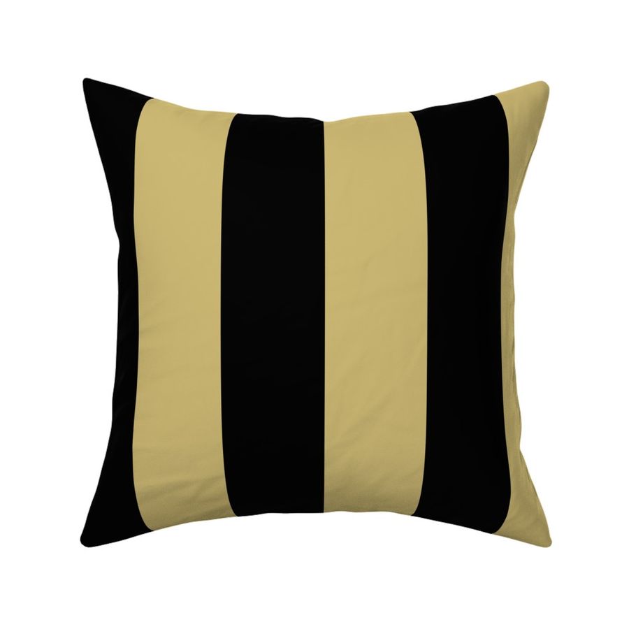 3 inch vertical stripe black and honey yellow