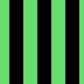 3 inch vertical stripe black and bright green