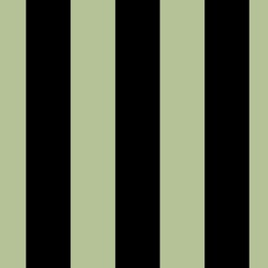 3 inch vertical stripe black and light green