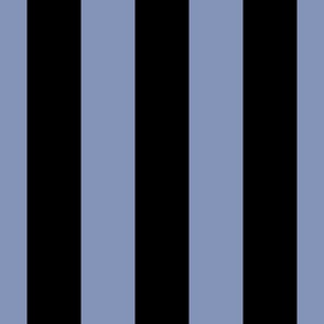 3 inch vertical stripe black and blue