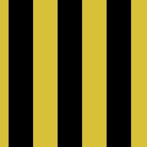 3 inch vertical stripe black and mustard yellow