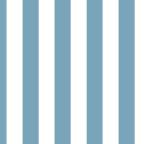 2 inch vertical stripe white and blue